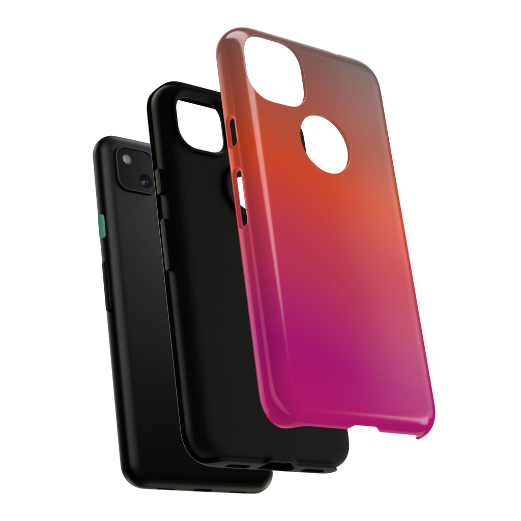 Gradient Phone Case, Custom Tough Case, Durable Phone Accessory, Vibrant Design, Gift for Tech Lovers, Birthday and Holiday Present
