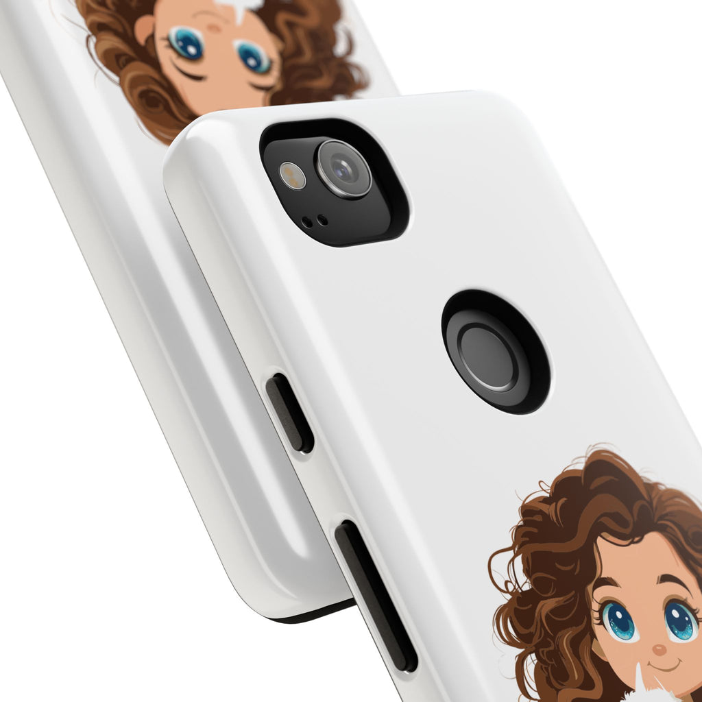 Cute Cat Lover Phone Case, Tough Phone Cover, Pet Lover Gift, Personalized Gift, Kids Phone Case, Animal Lover Accessories