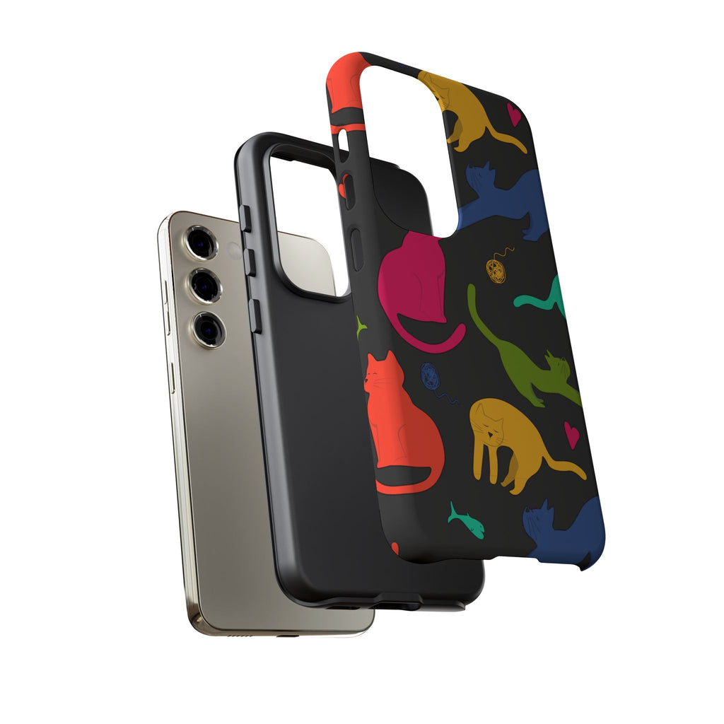 Colorful Cat Phone Case - Fun Pet Lover Accessory, Paw-some Gift for Cat Owners, Colorful Protective Cover, Cute Animal Phone [...]