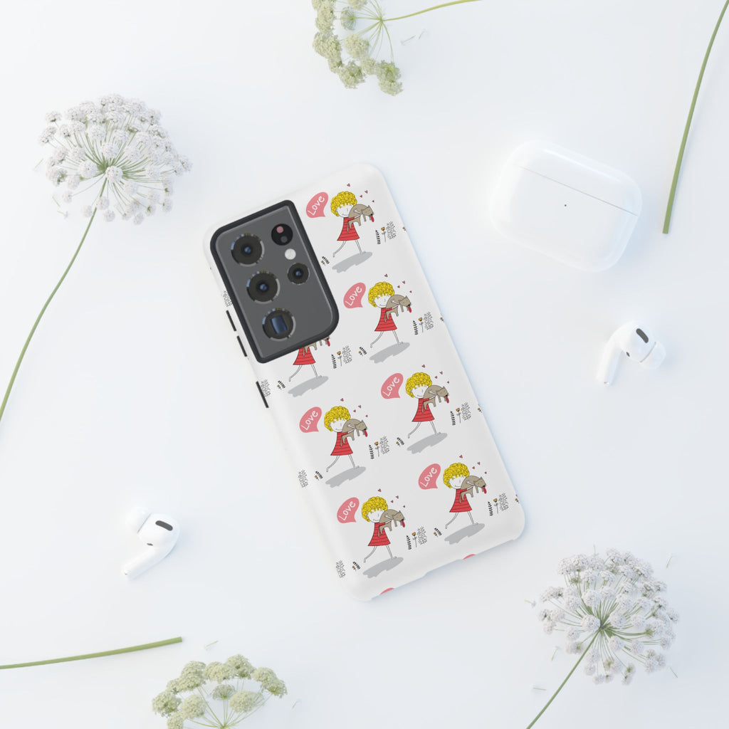 Love-Themed Phone Case | Cute Pet Lover Accessory, Perfect Gift for Birthdays, Anniversaries, Animal Lovers, Valentine's Day