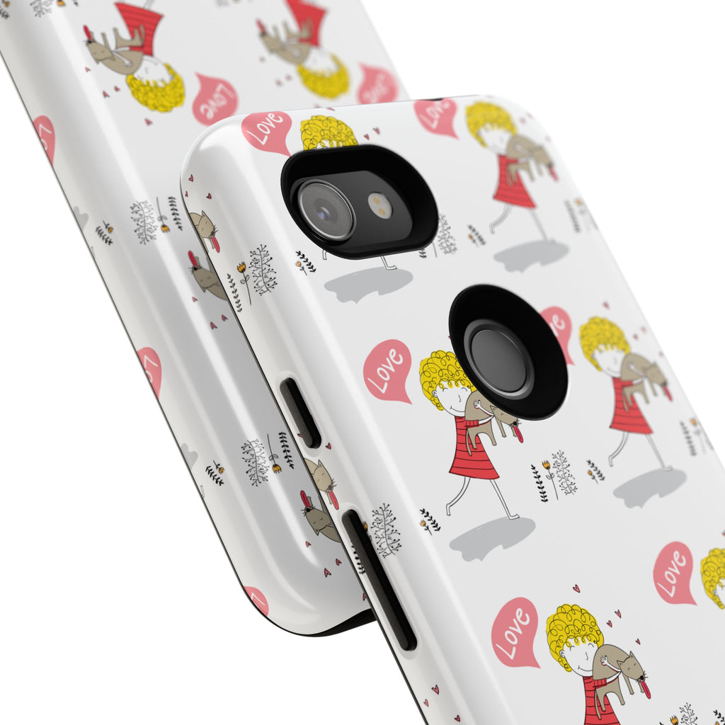 Love-Themed Phone Case | Cute Pet Lover Accessory, Perfect Gift for Birthdays, Anniversaries, Animal Lovers, Valentine's Day