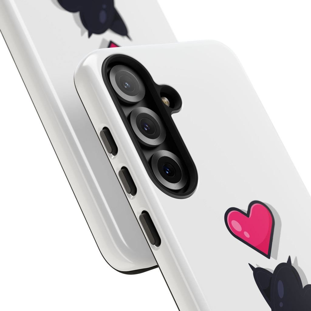 Cute Cat Love Phone Case, Tough Cell Phone Cover, Animal Lover Gifts, Pet Parent Accessories, Valentine's Day Essentials