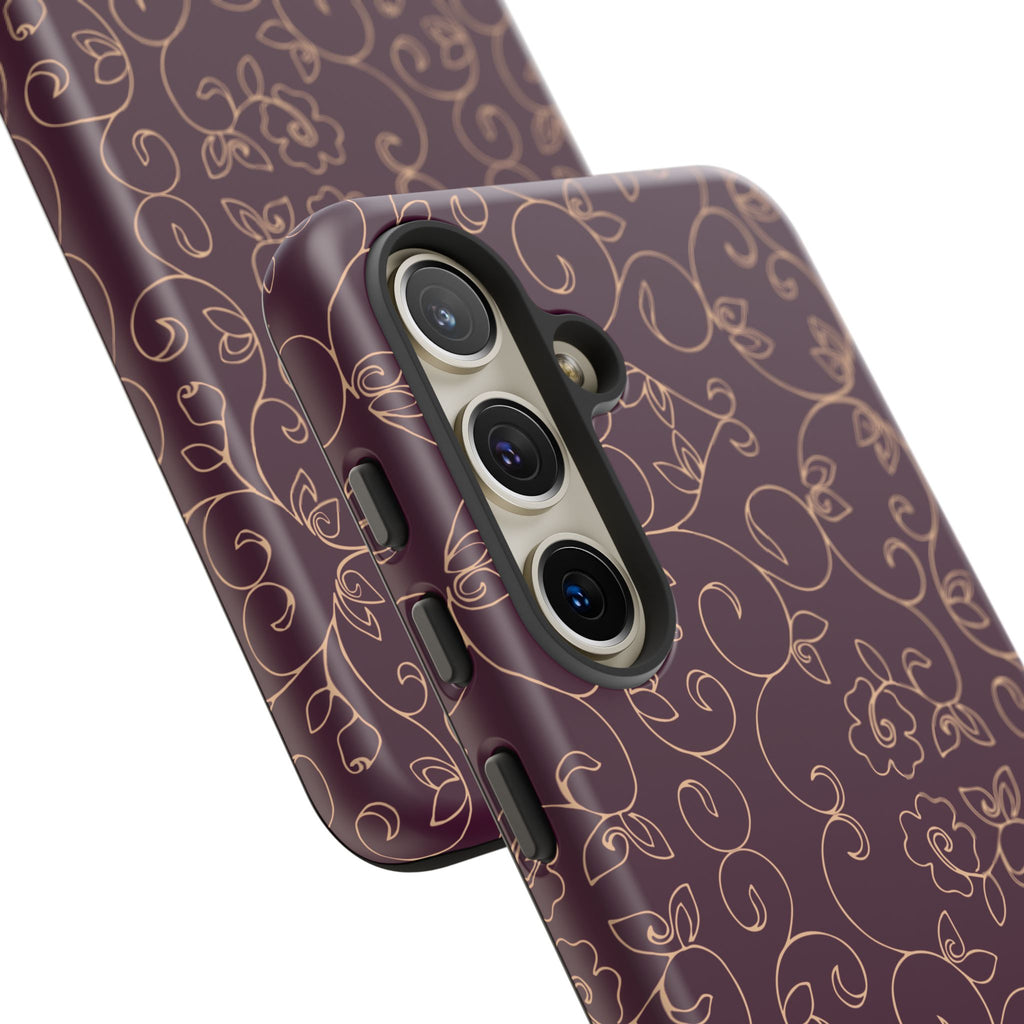 Elegant Floral Phone Case | Durable Mobile Cover, Gift for Her, Floral Design, Stylish Accessory, Phone Protection