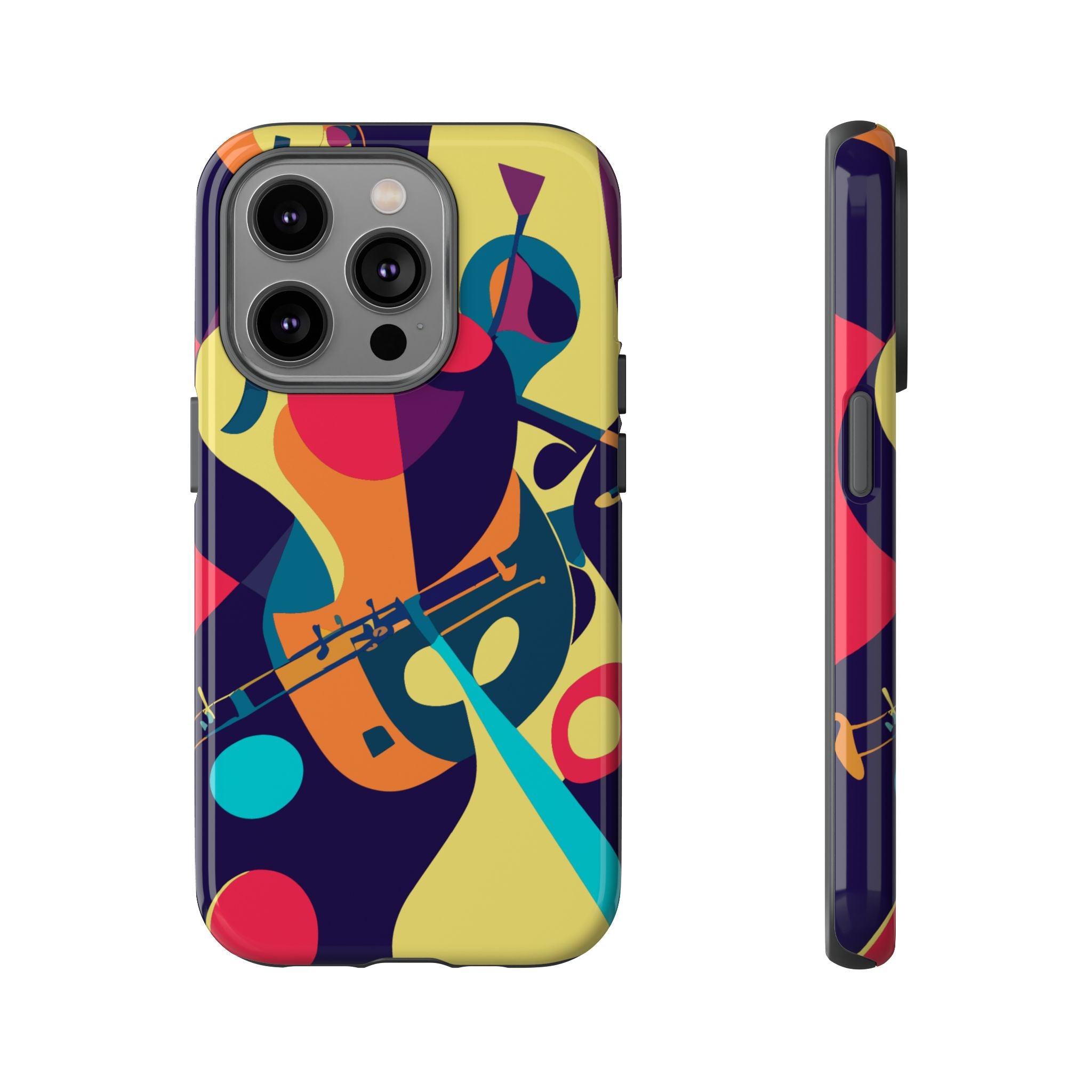 Vibrant Guitar Phone Case - Tough Cases for Music Lovers, Colorful Phone Cover, Gifts for Musicians, Artistic Mobile Accessories, [...]