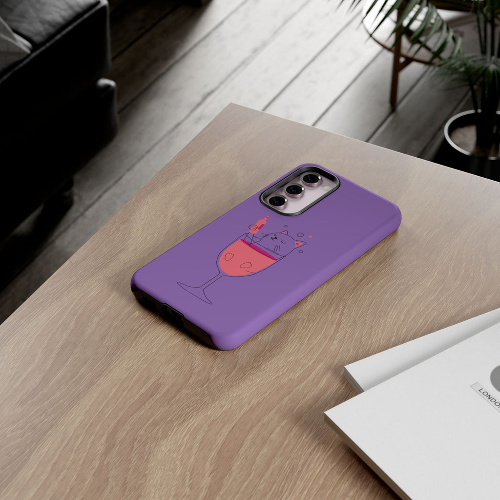 Cute Cat Phone Case, Fun Gift for Cat Lovers, Colorful Phone Cover, Pet Lover Accessory, Unique Cat Themed Case