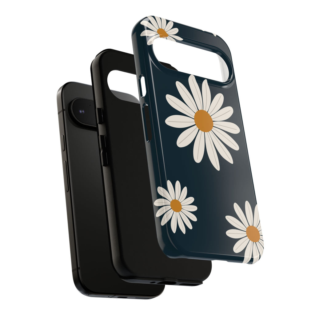 Daisy Phone Case, Floral Phone Cover, Tough Phone Case, Gift for Flower Lovers, Smartphone Accessory, Spring Design