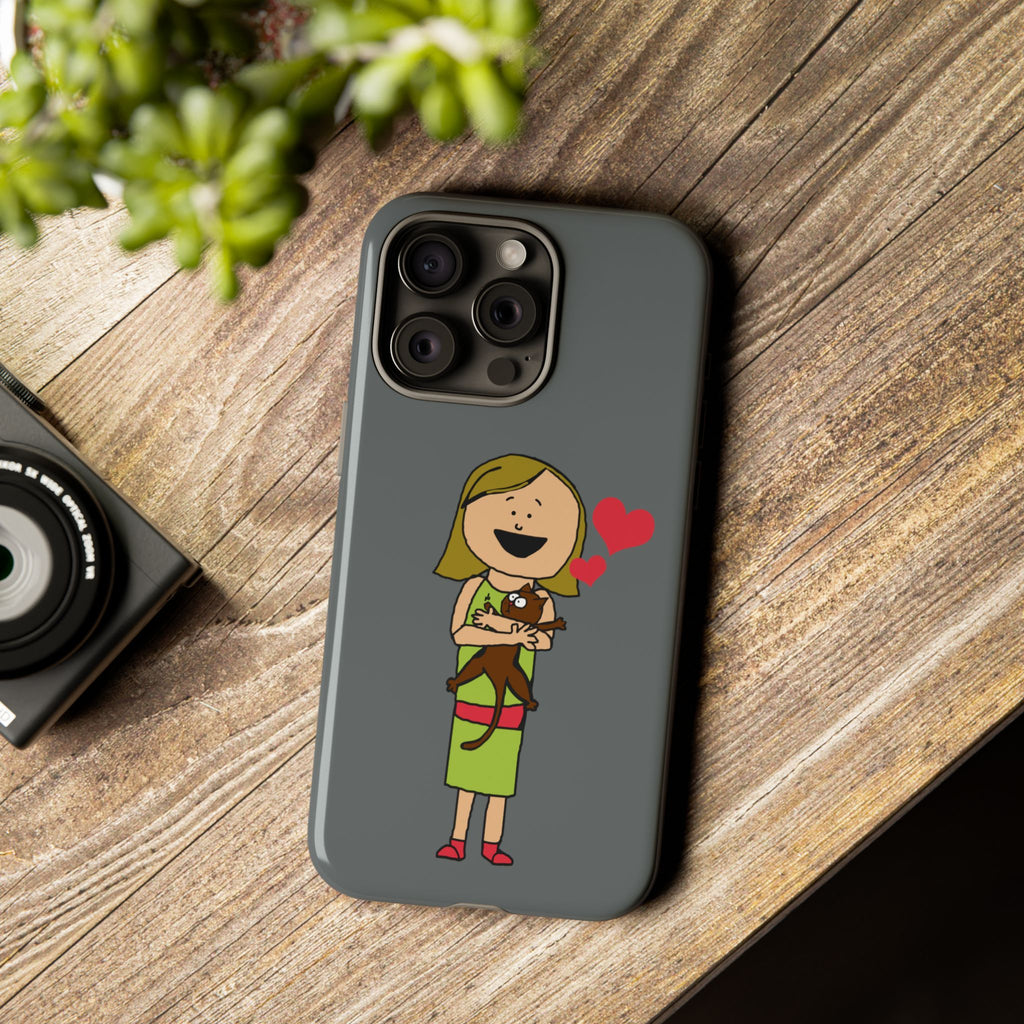 Pet Lover's Phone Case, Cute Animal Phone Cover, Gift for Dog Lovers, Cartoon Design, Fun Smartphone Accessory