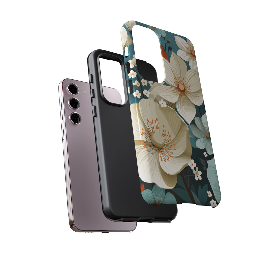Floral Phone Case, Stylish Tough Cases with Botanical Design, Flower Print Phone Cover, Gifts for Nature Lovers, Eco-Friendly Mobile Cover