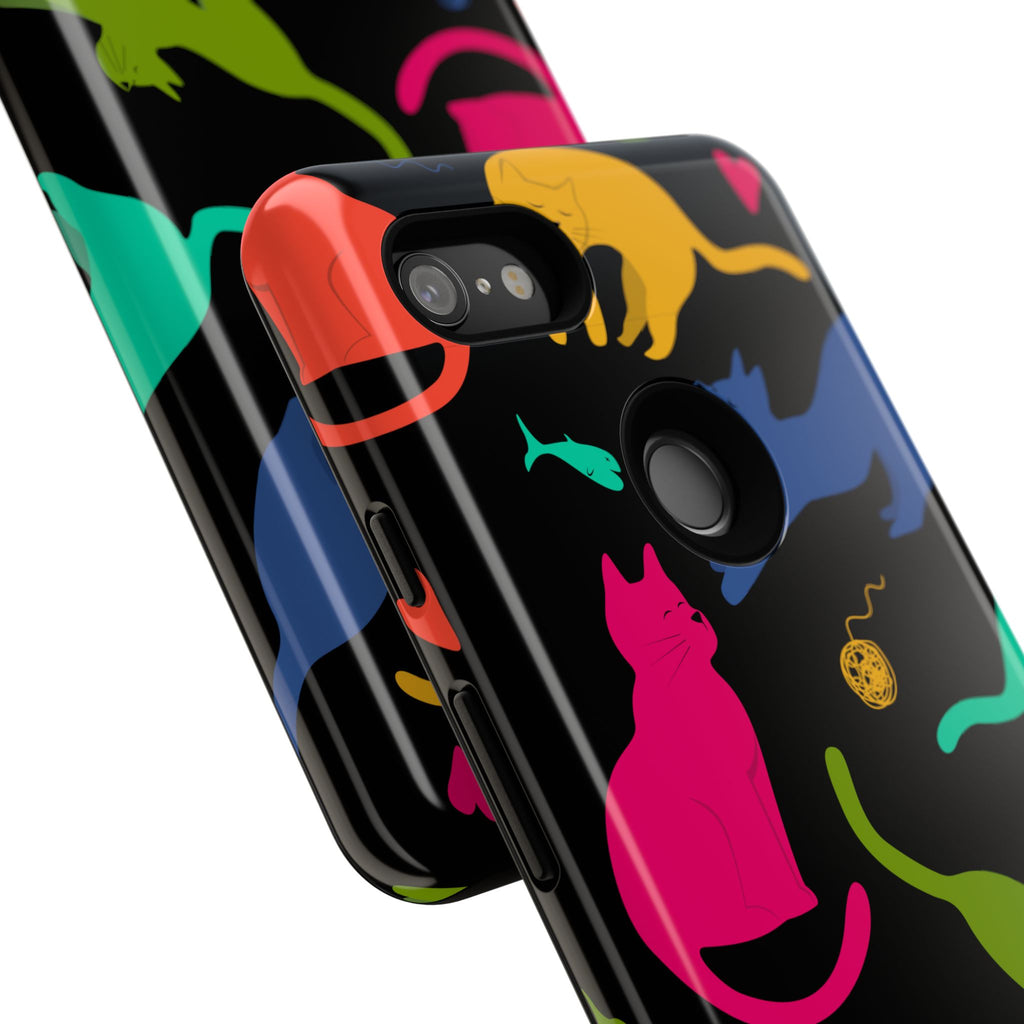 Colorful Cat Phone Case - Fun Pet Lover Accessory, Paw-some Gift for Cat Owners, Colorful Protective Cover, Cute Animal Phone [...]