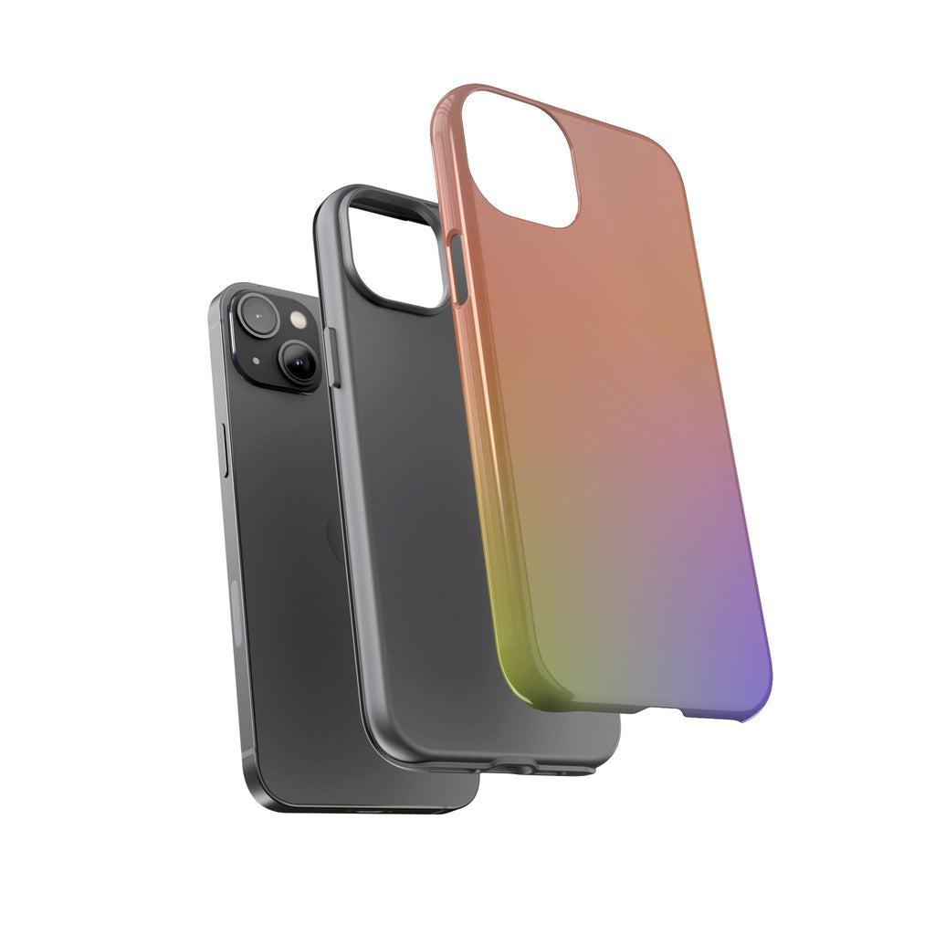 Colorful Gradient Phone Case, Tough Cases for iPhone, Customizable Phone Cover, Trendy Tech Accessory, Gift for Tech Lovers