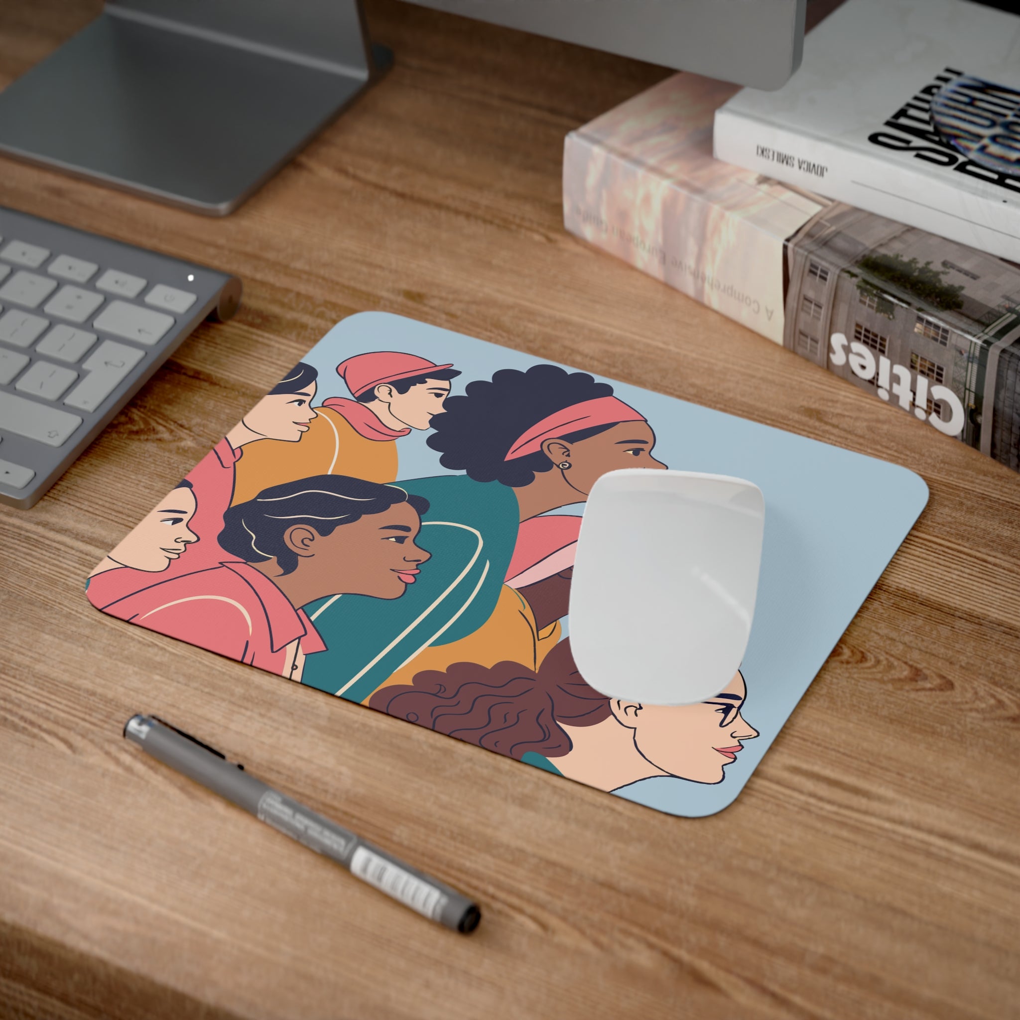 Empowering Women Desk Mouse Pad, Inspirational Office Decor, Feminist Gift, Home Office Accessory, Unique Gift Idea, Motivational Desk Decor