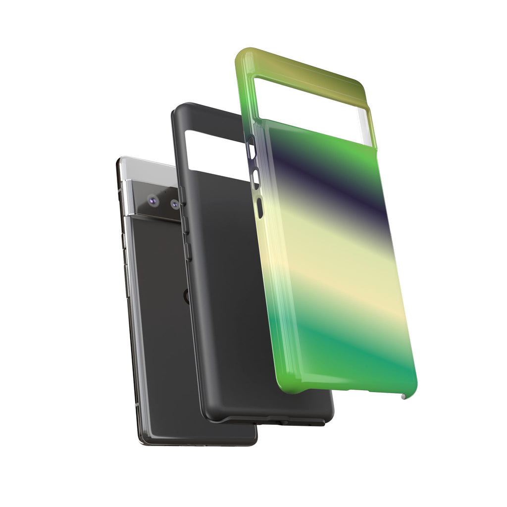 Gradient Phone Case - Tough Cases, Unique Cell Phone Cover, Stylish Tech Accessories, Green and Black Gradient, Perfect Gift