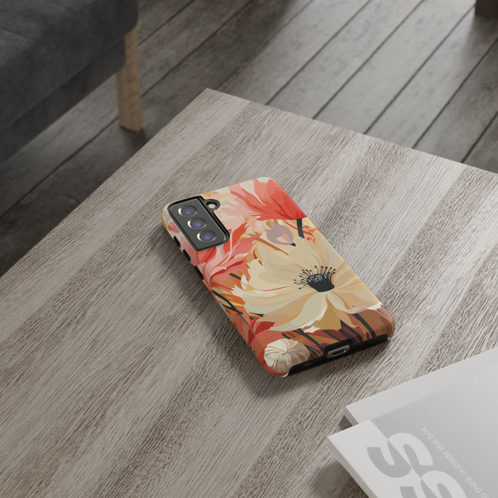 Floral Phone Case, Tough Protective Cover for Floral Lovers, Perfect Gift for Friends, Spring Celebration, Art Lovers Gift
