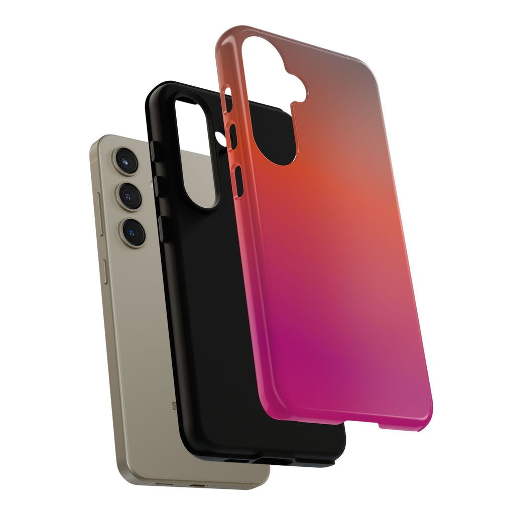 Gradient Phone Case, Custom Tough Case, Durable Phone Accessory, Vibrant Design, Gift for Tech Lovers, Birthday and Holiday Present