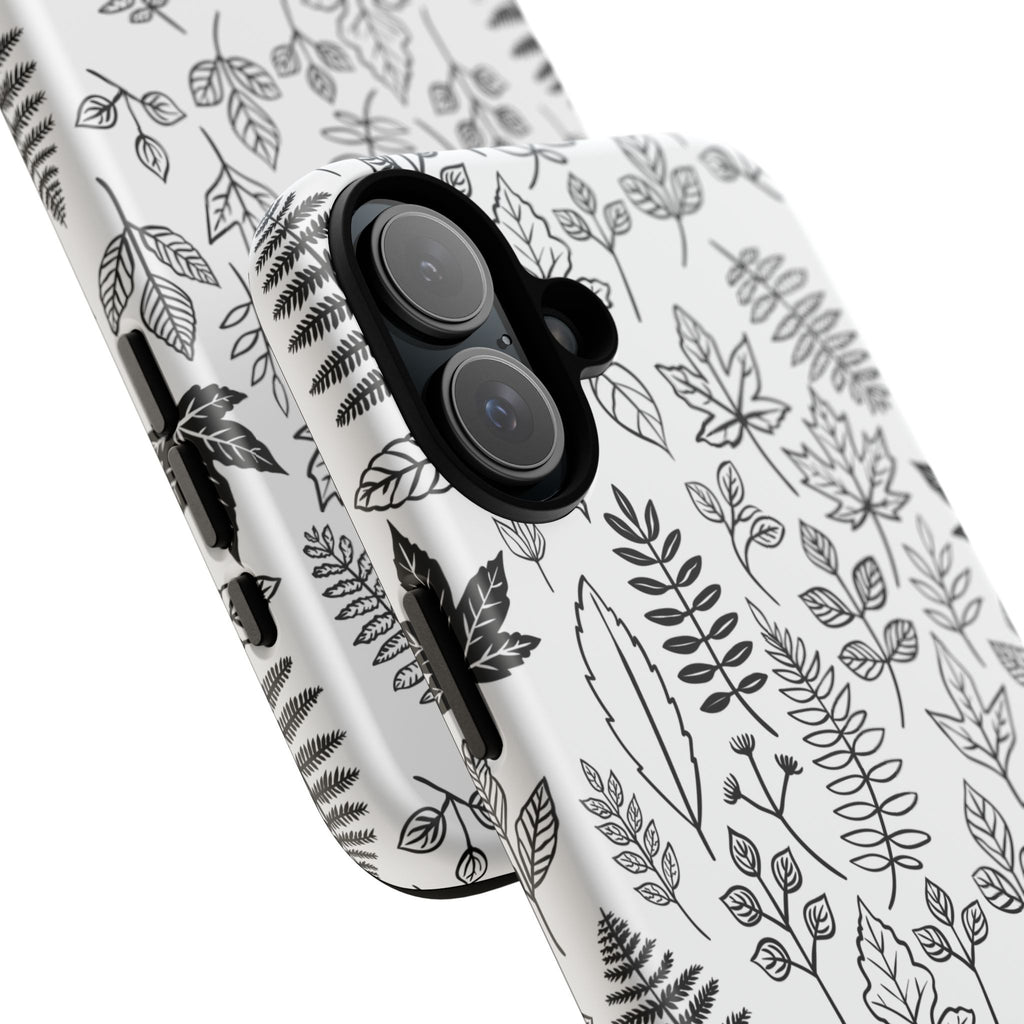 Stylish Phone Case for Nature Lovers, Botanical Design, Gift for Her, Fall Accessories, Customizable Tech Gear