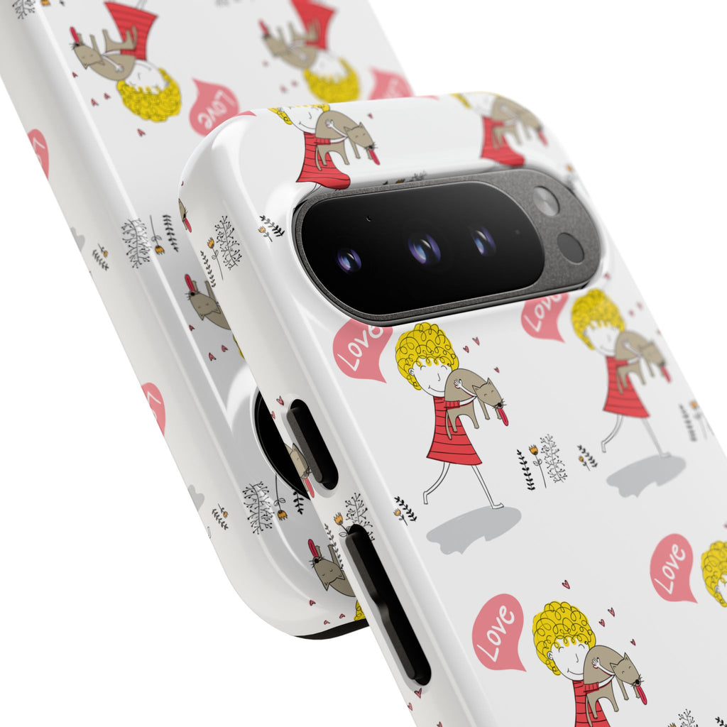 Love-Themed Phone Case | Cute Pet Lover Accessory, Perfect Gift for Birthdays, Anniversaries, Animal Lovers, Valentine's Day