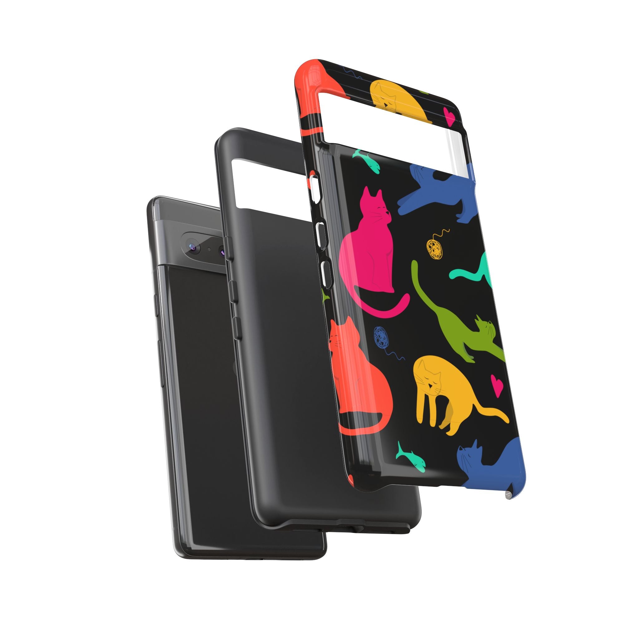 Colorful Cat Phone Case - Fun Pet Lover Accessory, Paw-some Gift for Cat Owners, Colorful Protective Cover, Cute Animal Phone [...]