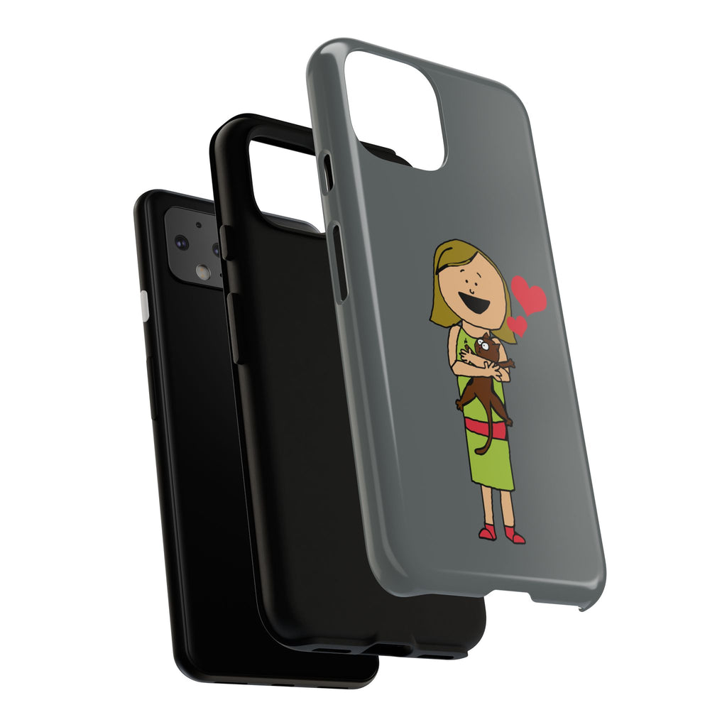Pet Lover's Phone Case, Cute Animal Phone Cover, Gift for Dog Lovers, Cartoon Design, Fun Smartphone Accessory