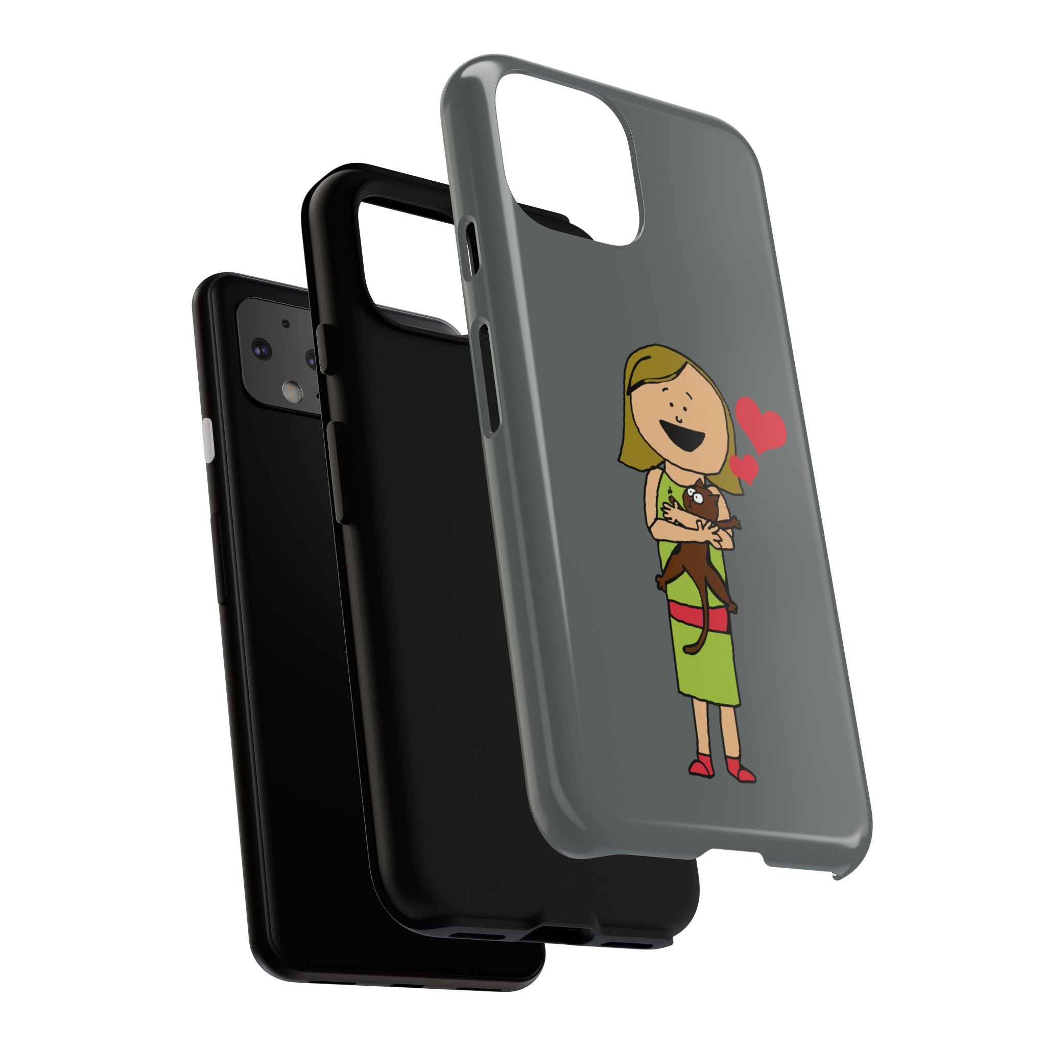 Pet Lover's Phone Case, Cute Animal Phone Cover, Gift for Dog Lovers, Cartoon Design, Fun Smartphone Accessory