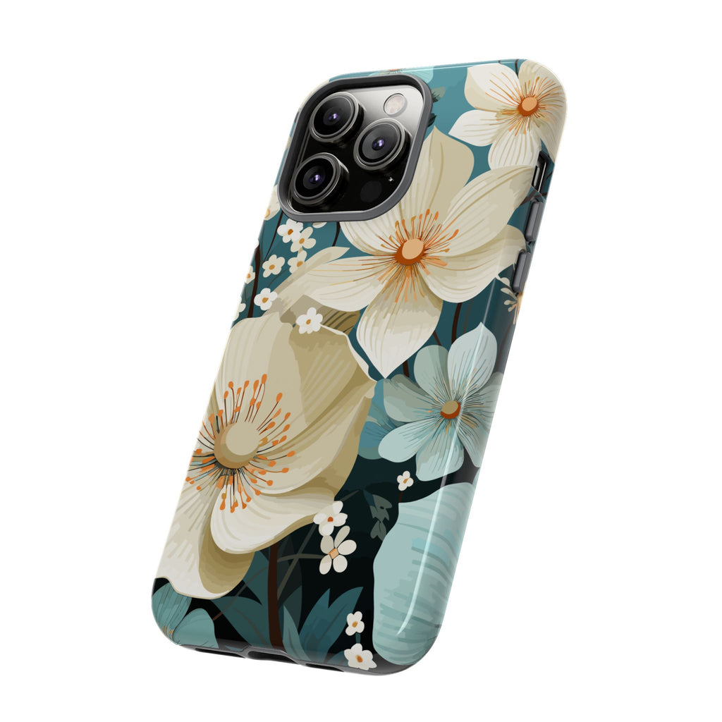 Floral Phone Case, Stylish Tough Cases with Botanical Design, Flower Print Phone Cover, Gifts for Nature Lovers, Eco-Friendly Mobile Cover