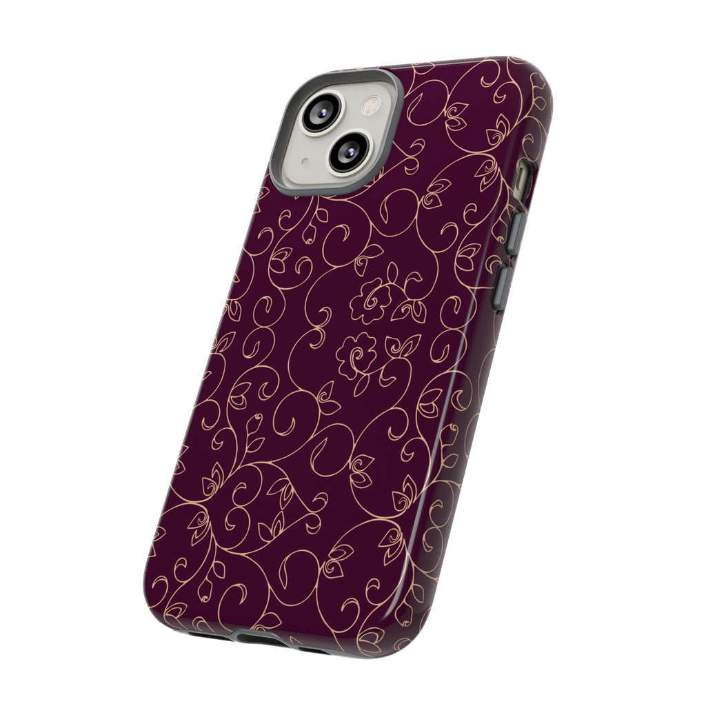 Elegant Floral Phone Case | Durable Mobile Cover, Gift for Her, Floral Design, Stylish Accessory, Phone Protection