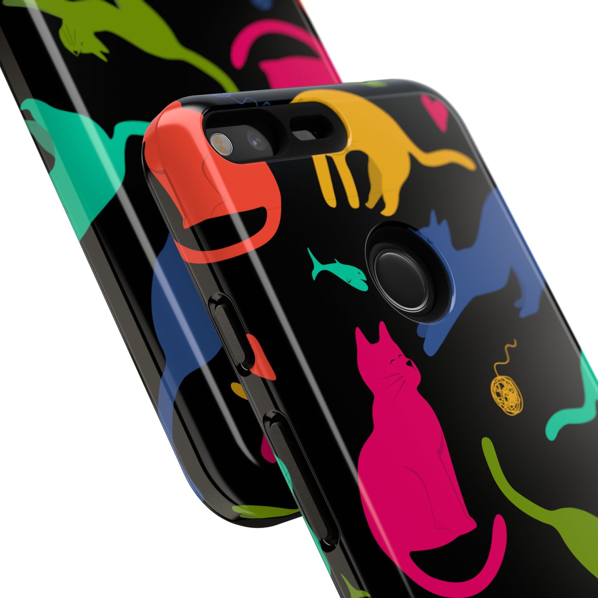 Colorful Cat Phone Case - Fun Pet Lover Accessory, Paw-some Gift for Cat Owners, Colorful Protective Cover, Cute Animal Phone [...]