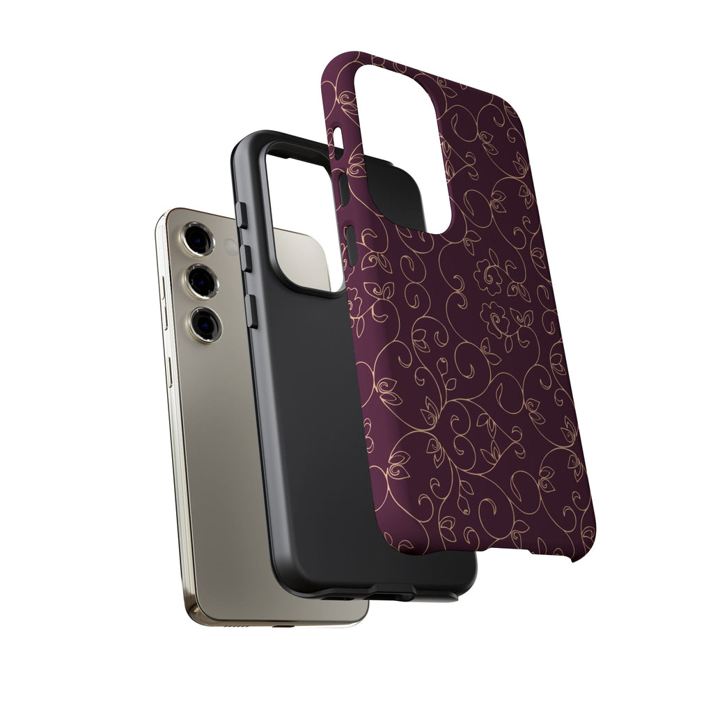 Elegant Floral Phone Case | Durable Mobile Cover, Gift for Her, Floral Design, Stylish Accessory, Phone Protection
