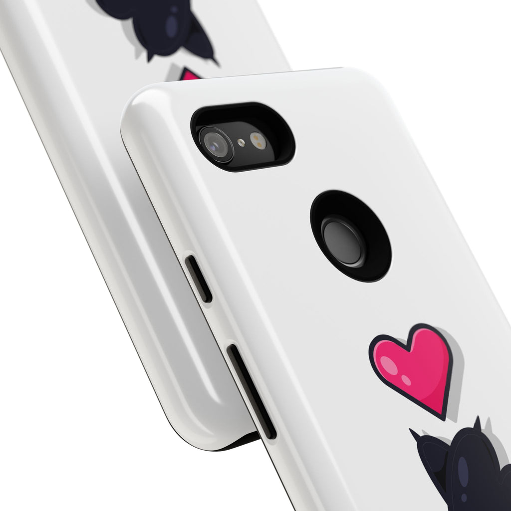 Cute Cat Love Phone Case, Tough Cell Phone Cover, Animal Lover Gifts, Pet Parent Accessories, Valentine's Day Essentials