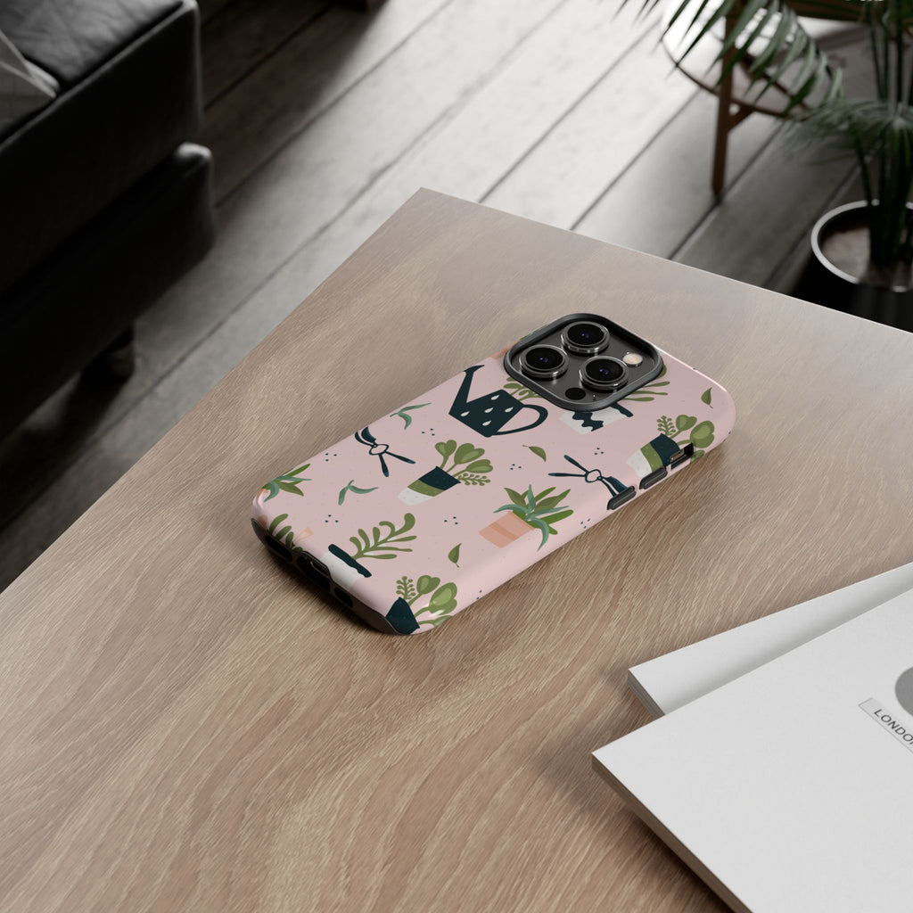 Floral Phone Case, Cute Plant Lover Case, Gift for Gardeners, Phone Cover, Green Thumb Accessories, Mother's Day Gift