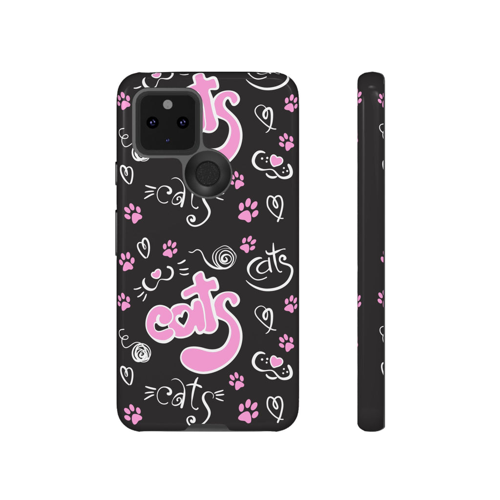 Cute Cat Print Phone Cases, Tough Cases for Cat Lovers, Pet Phone Cover, Gift for Cat Moms, Stylish Phone Accessories