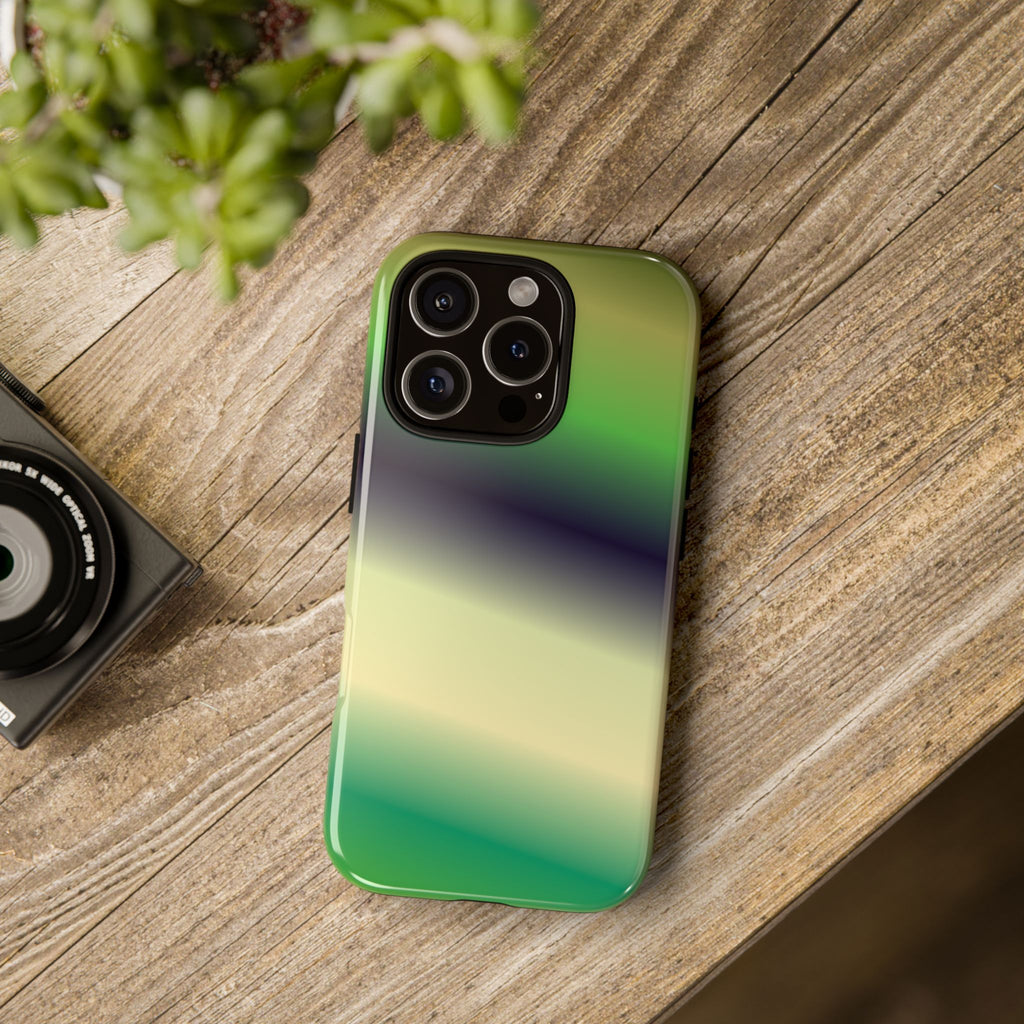 Gradient Phone Case - Tough Cases, Unique Cell Phone Cover, Stylish Tech Accessories, Green and Black Gradient, Perfect Gift