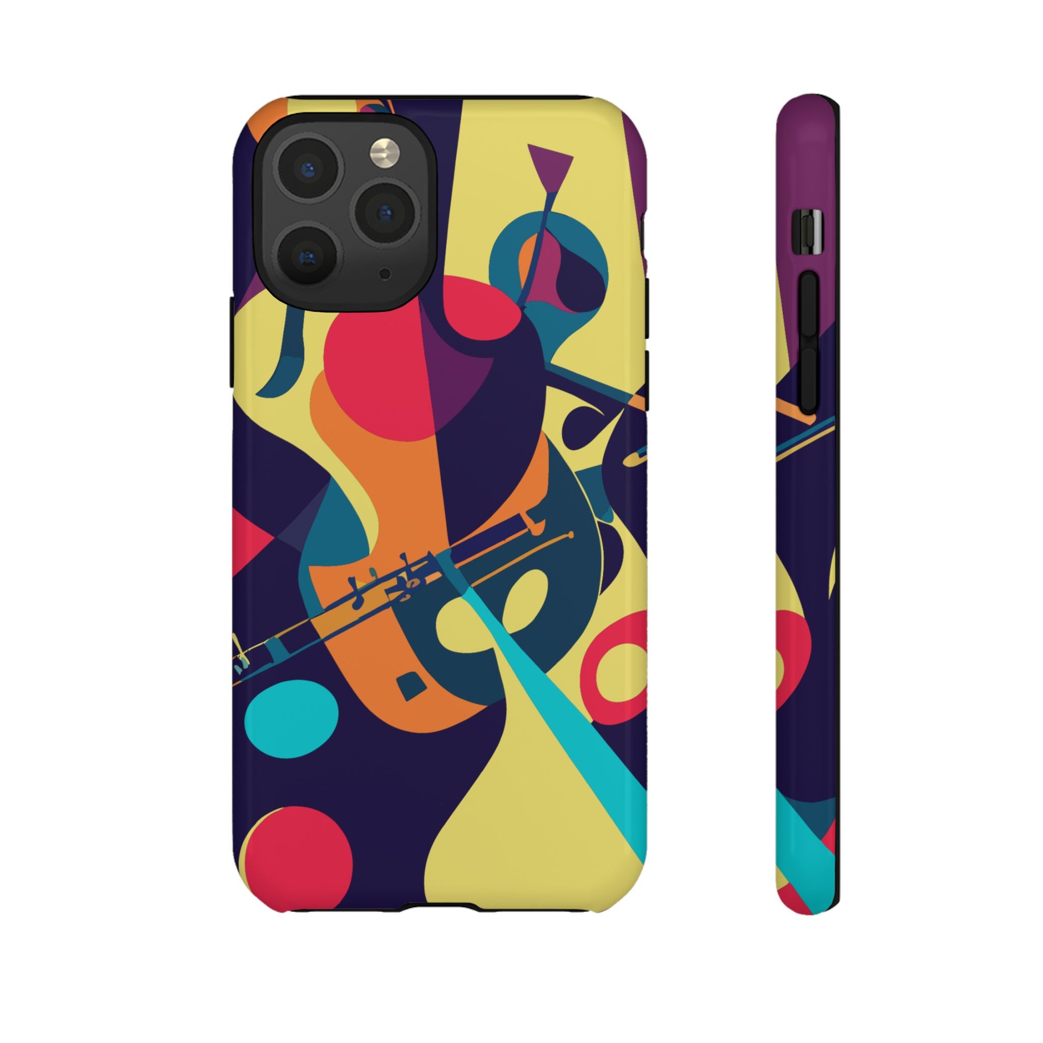 Vibrant Guitar Phone Case - Tough Cases for Music Lovers, Colorful Phone Cover, Gifts for Musicians, Artistic Mobile Accessories, [...]