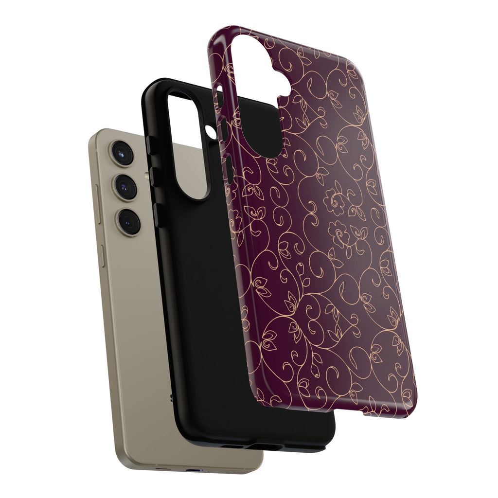 Elegant Floral Phone Case | Durable Mobile Cover, Gift for Her, Floral Design, Stylish Accessory, Phone Protection