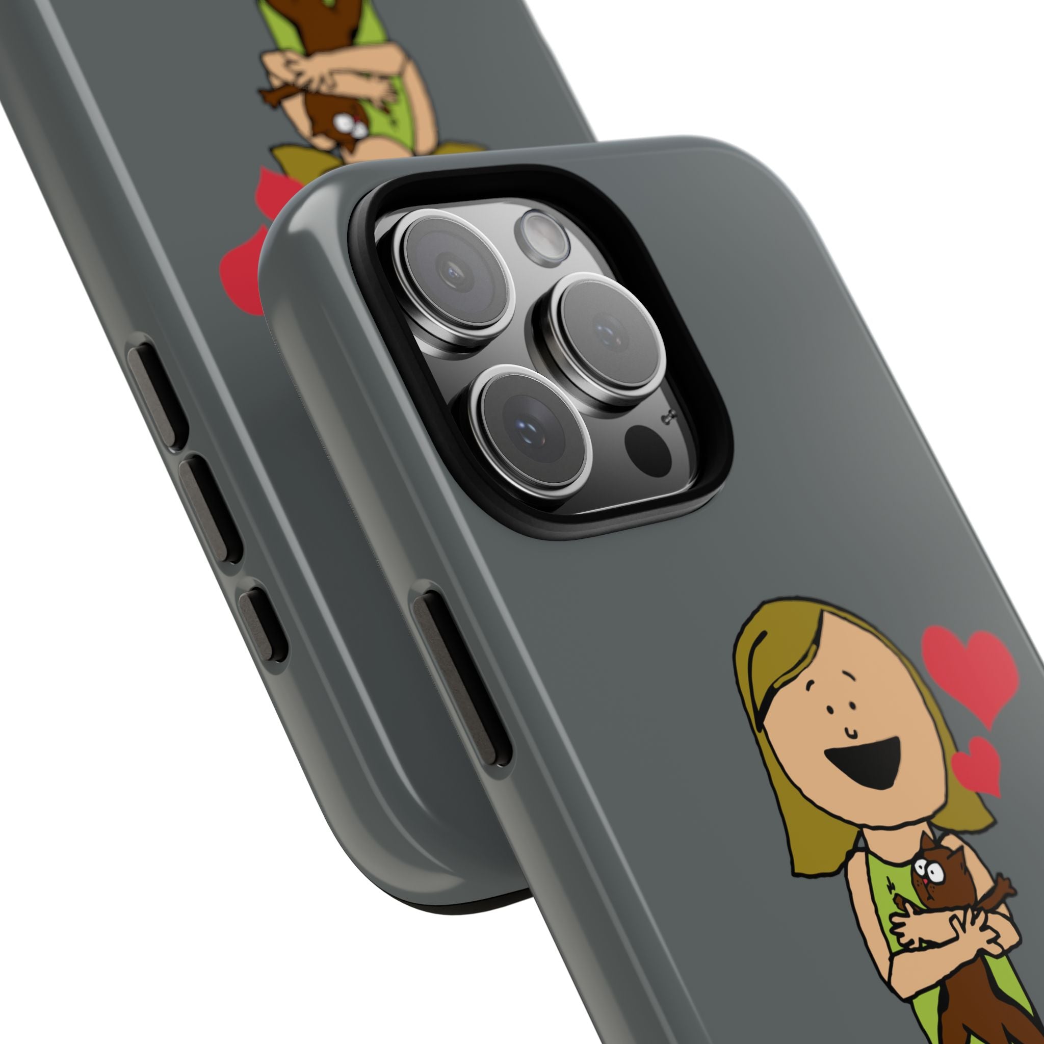 Pet Lover's Phone Case, Cute Animal Phone Cover, Gift for Dog Lovers, Cartoon Design, Fun Smartphone Accessory