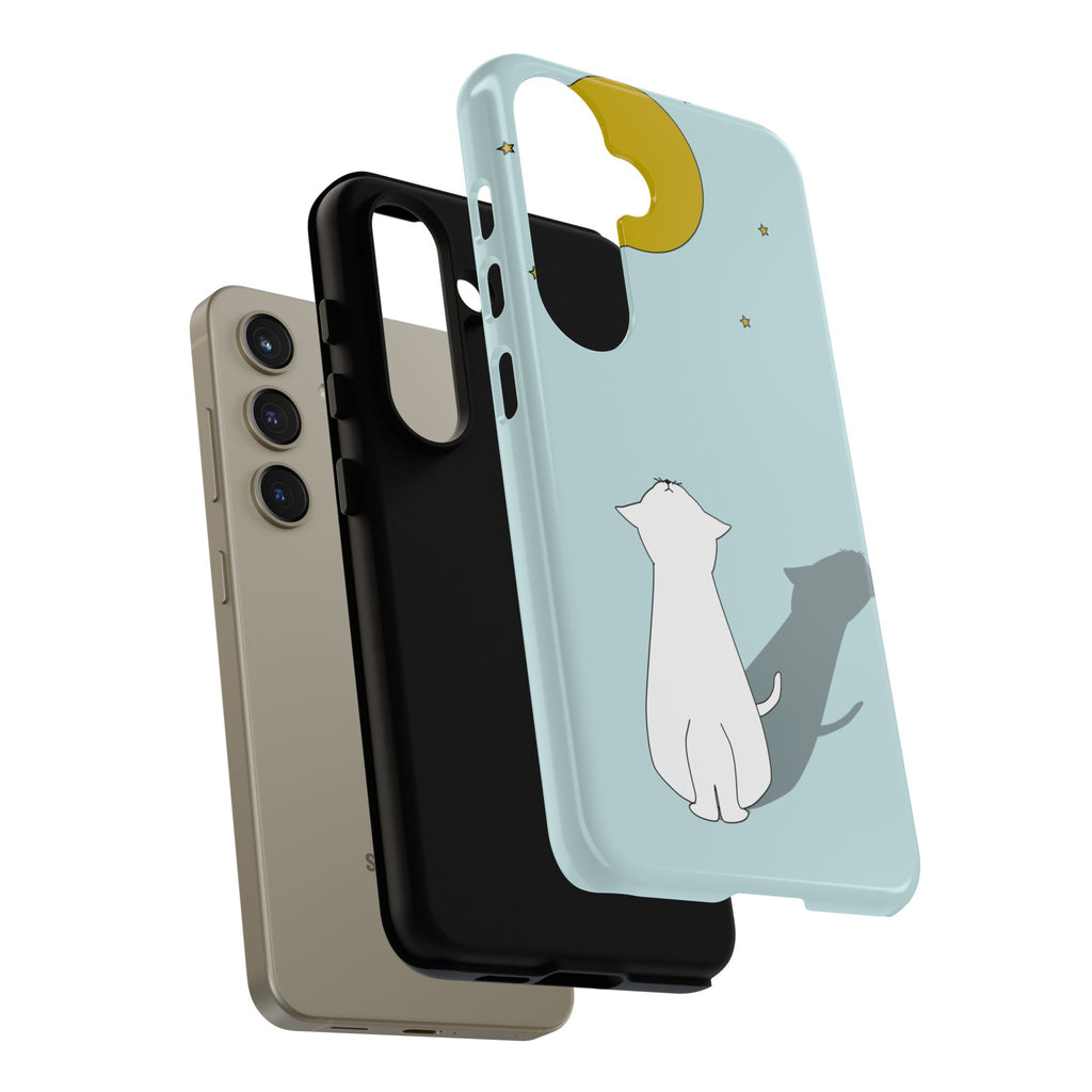 Cute Cat Phone Case, Tough Phone Cover, Pet Lover Gift, Unique Case, Animal Decor, Birthday Gift