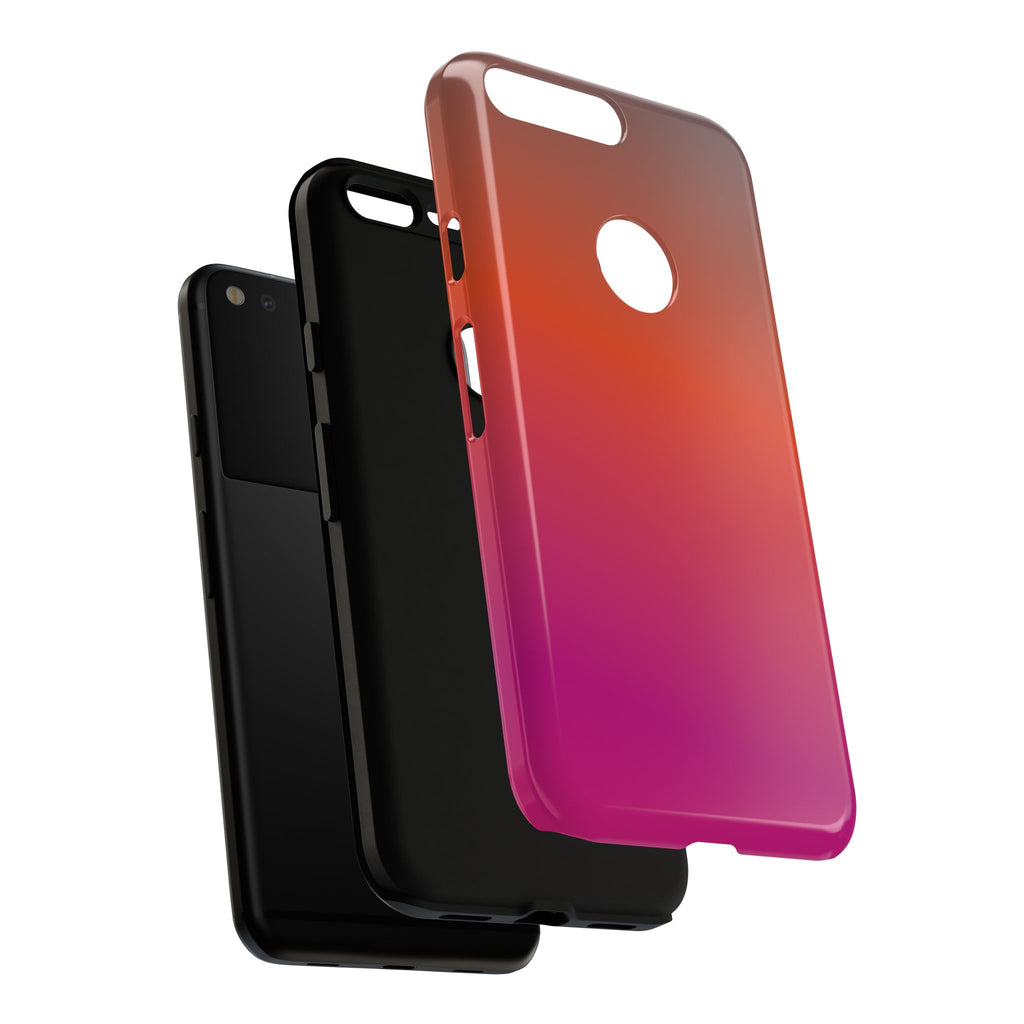 Gradient Phone Case, Custom Tough Case, Durable Phone Accessory, Vibrant Design, Gift for Tech Lovers, Birthday and Holiday Present