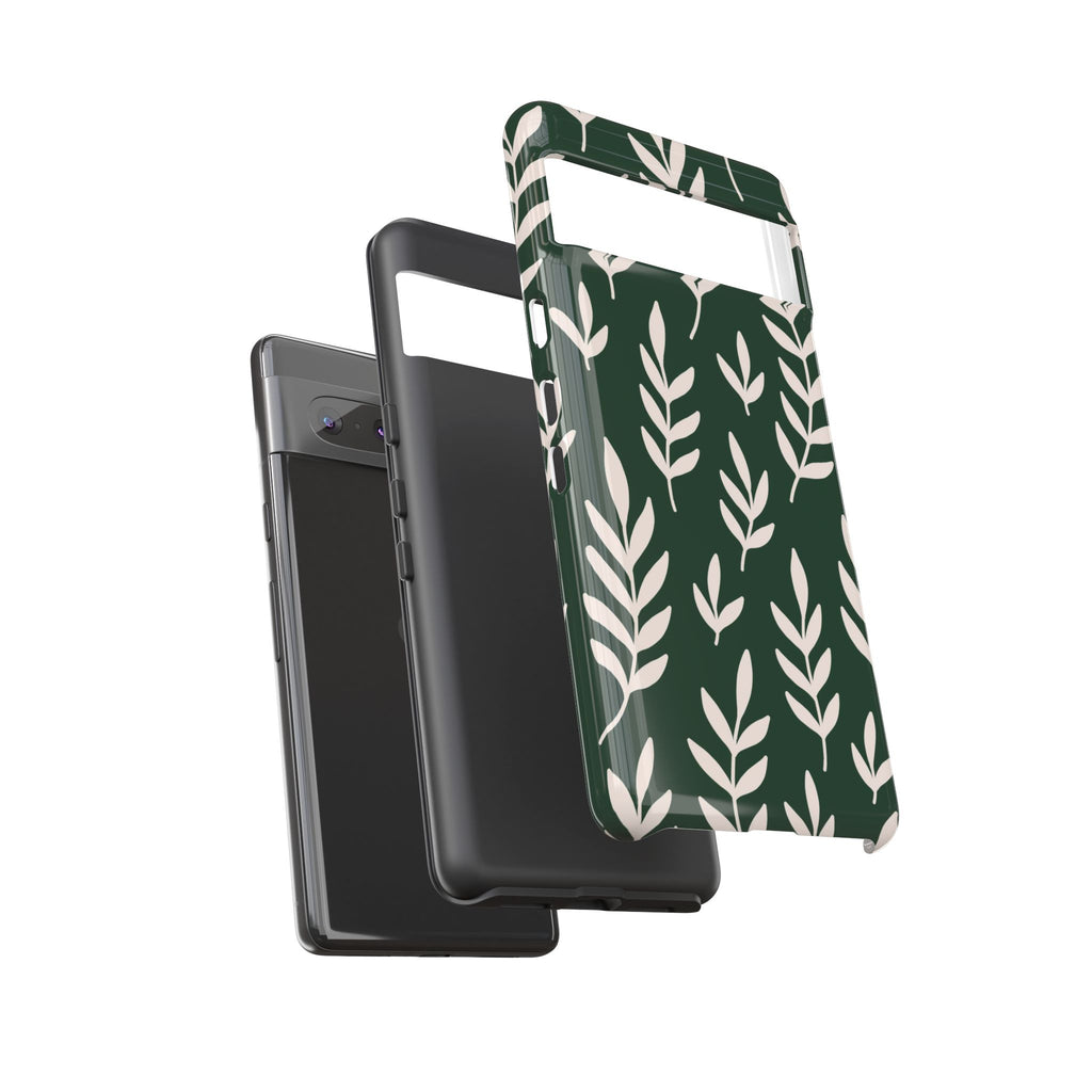 Leafy Phone Case, Tough Cases for Nature Lovers, Green Leaf Design, Eco-Friendly, Stylish Mobile Cover, Gift for Her