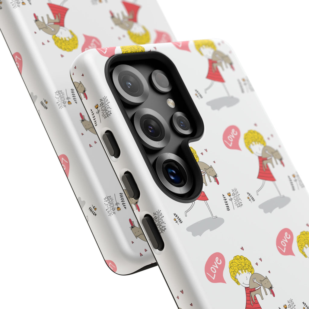 Love-Themed Phone Case | Cute Pet Lover Accessory, Perfect Gift for Birthdays, Anniversaries, Animal Lovers, Valentine's Day