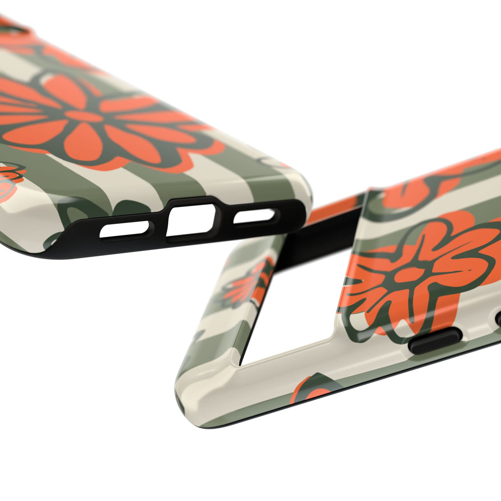 Floral Tough Phone Case - Trendy Protector for Pet Lovers, Super Cute Gift, Floral Design, Stylish Phone Cover, Unique Accessory