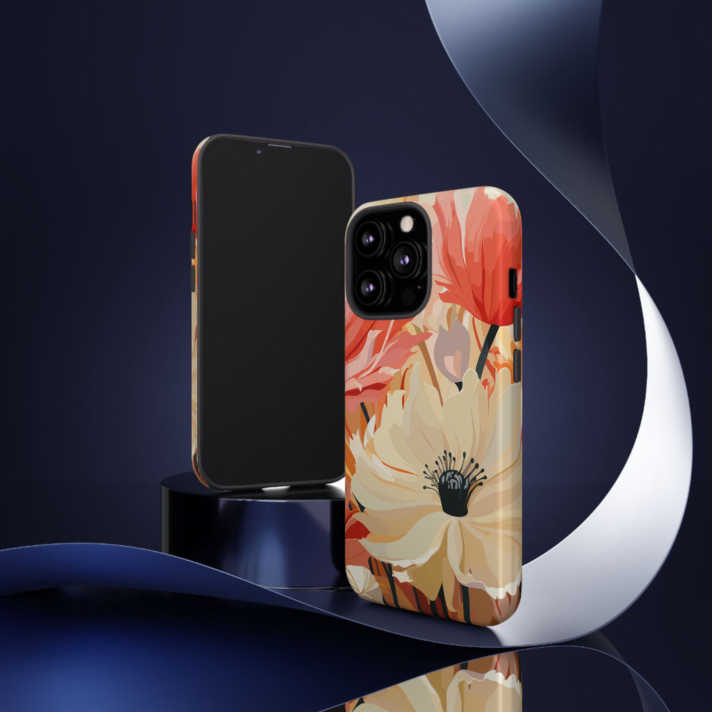 Floral Phone Case, Tough Protective Cover for Floral Lovers, Perfect Gift for Friends, Spring Celebration, Art Lovers Gift