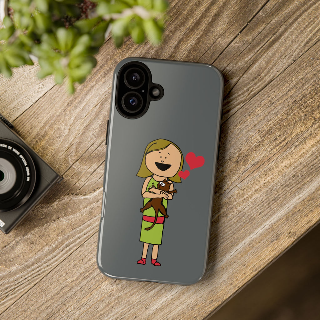 Pet Lover's Phone Case, Cute Animal Phone Cover, Gift for Dog Lovers, Cartoon Design, Fun Smartphone Accessory