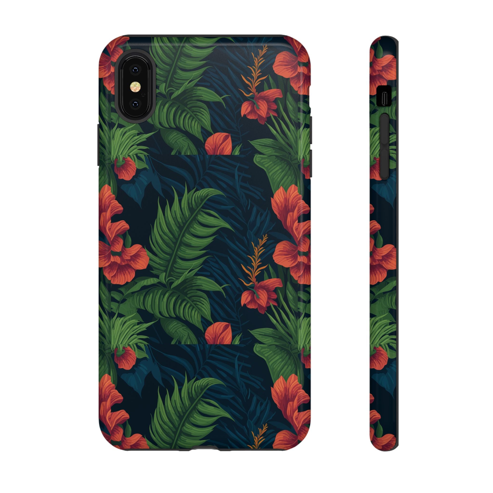 Tropical Phone Case with Floral Design, Eco-Friendly Protection for Summer Vibes, Ideal Gift for Nature Lovers, Vibrant Background
