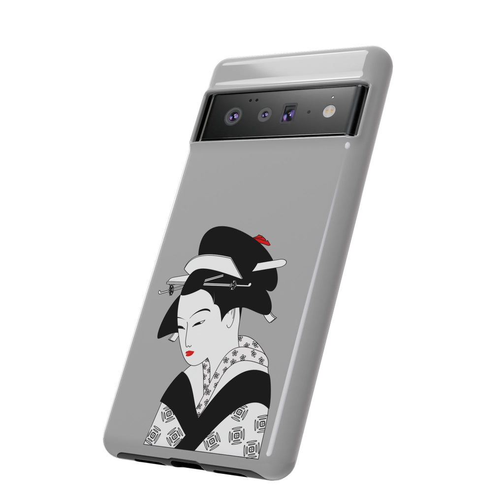 Stylish Phone Case with Japanese Geisha Design, Tough Phone Case, Cute Phone Cover, Japanese Art, Ethnic Style