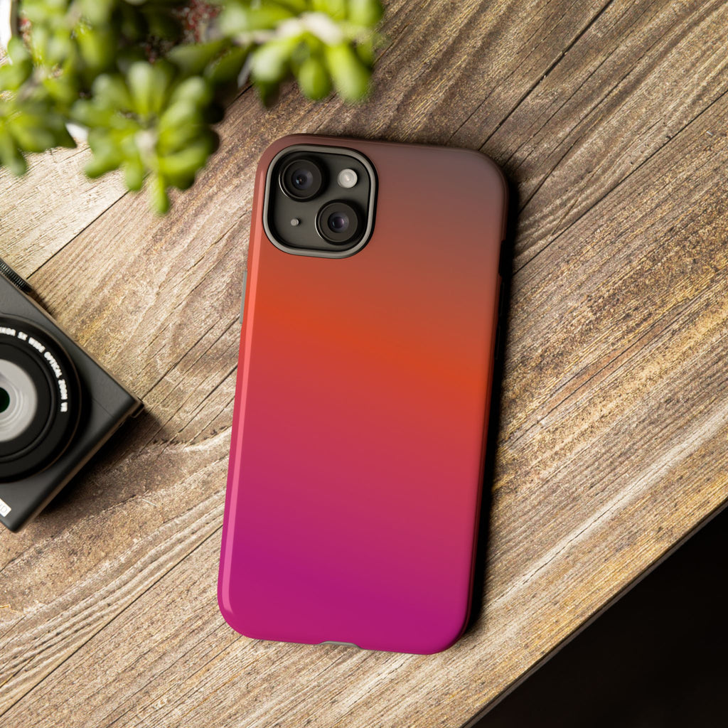 Gradient Phone Case, Custom Tough Case, Durable Phone Accessory, Vibrant Design, Gift for Tech Lovers, Birthday and Holiday Present