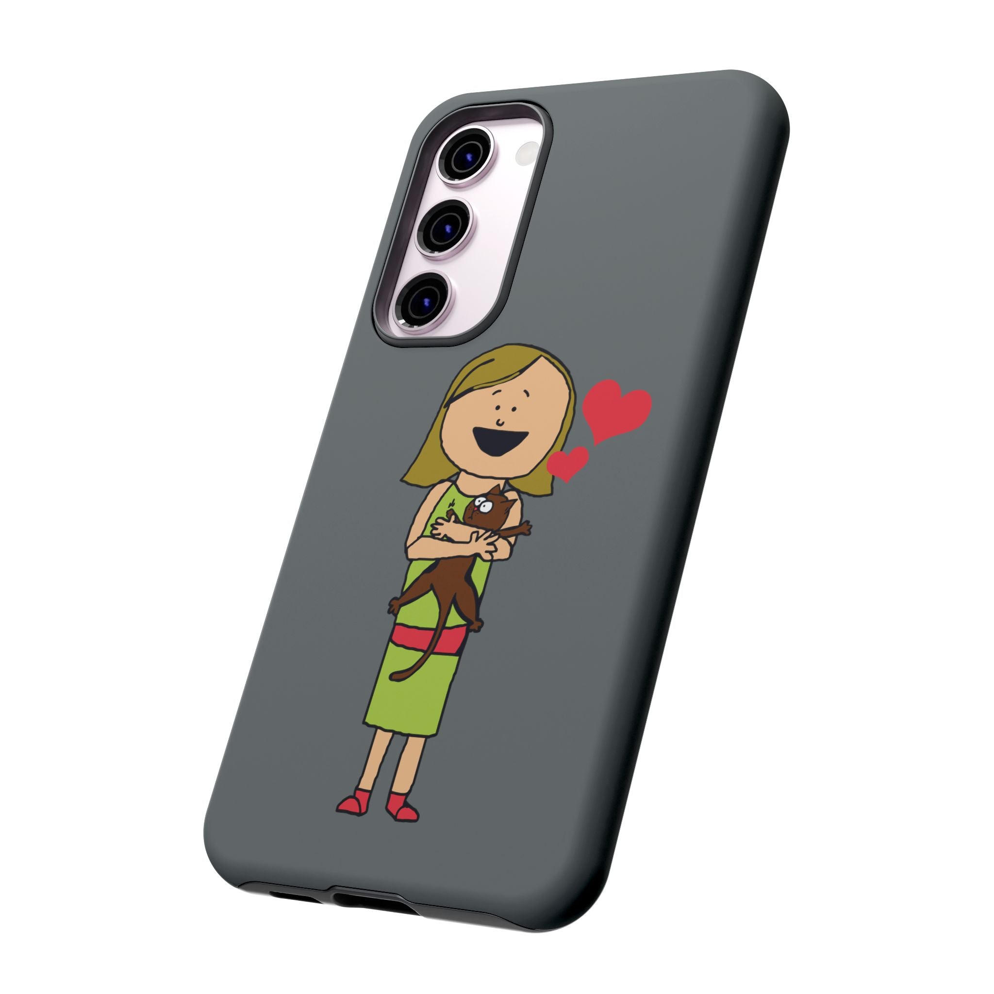 Pet Lover's Phone Case, Cute Animal Phone Cover, Gift for Dog Lovers, Cartoon Design, Fun Smartphone Accessory