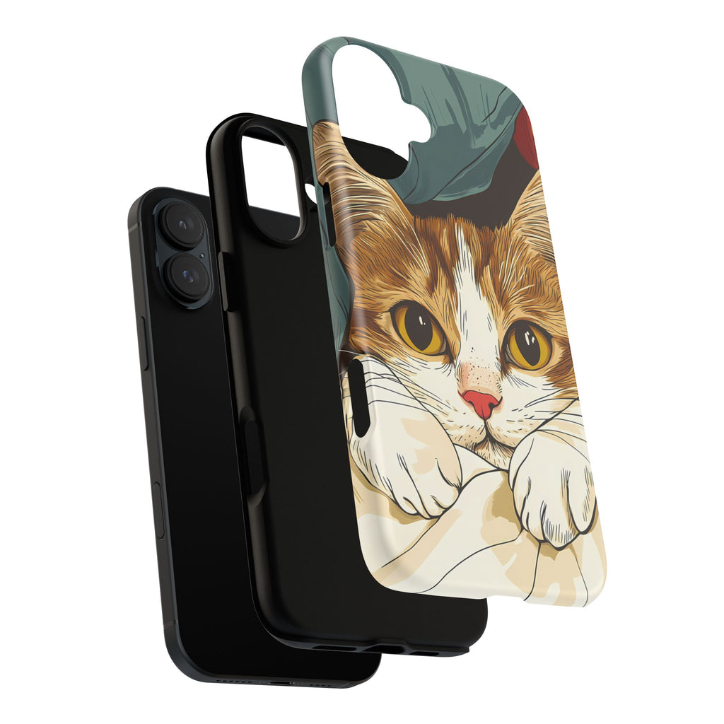 Cute Cat Phone Case - Ideal for Cat Lovers, Pet Owners, Birthday Gifts, Smartphone Accessories, Funny Pet Humor