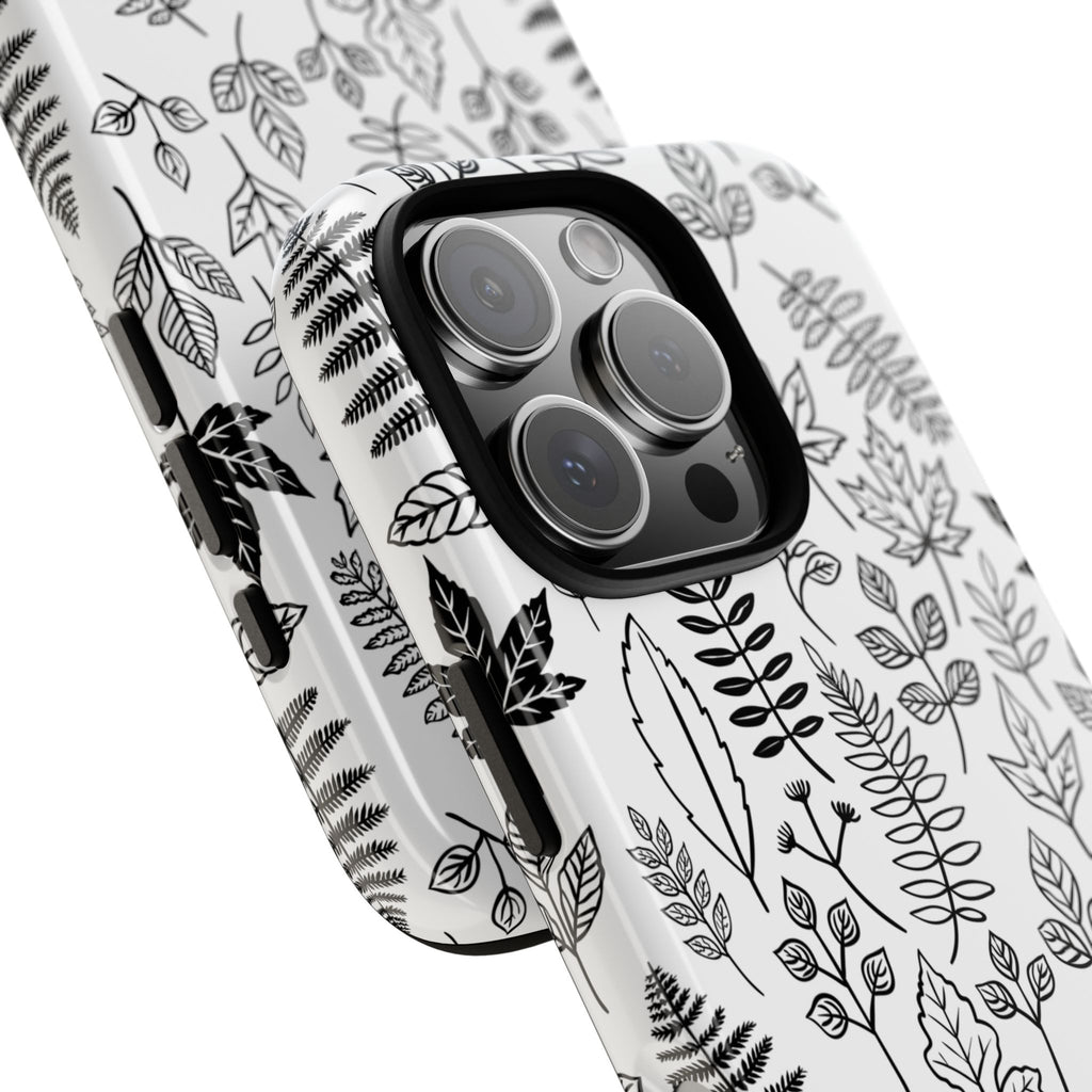 Stylish Phone Case for Nature Lovers, Botanical Design, Gift for Her, Fall Accessories, Customizable Tech Gear