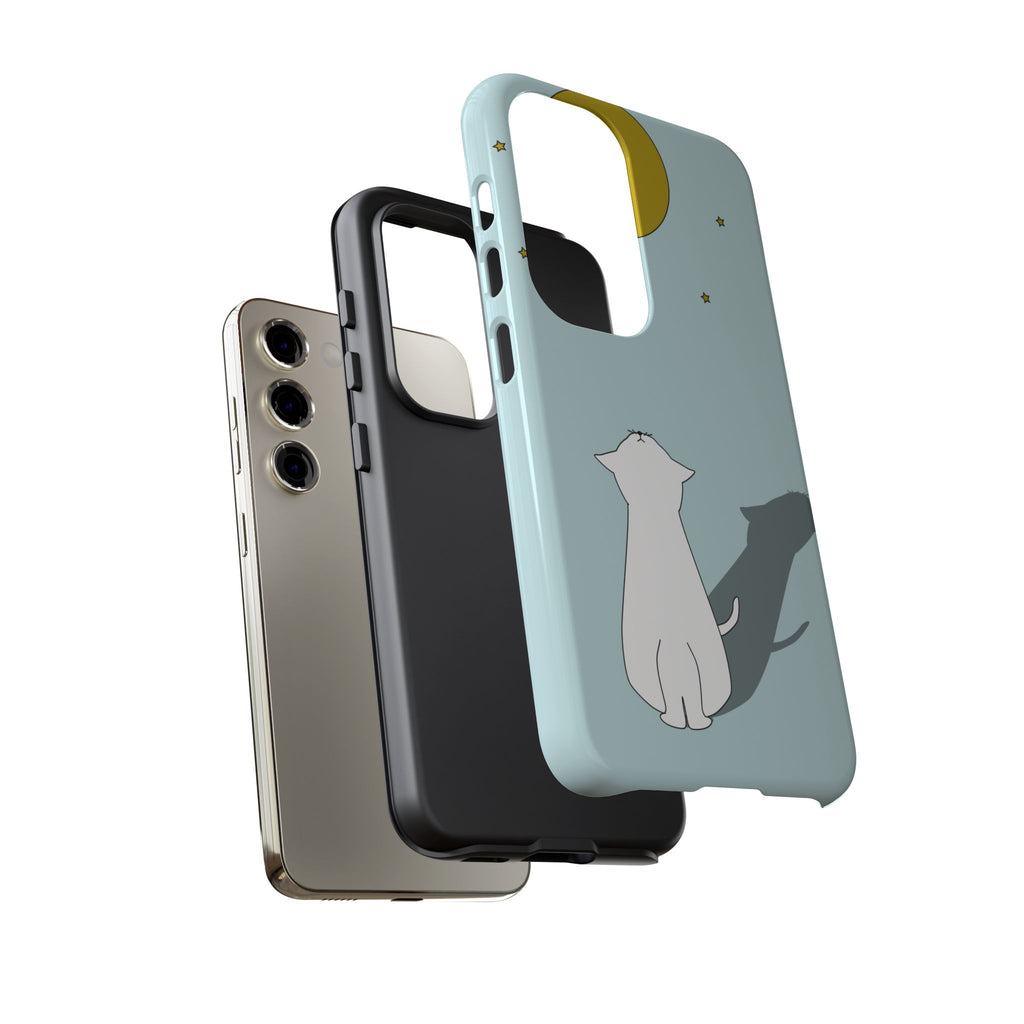 Cute Cat Phone Case, Tough Phone Cover, Pet Lover Gift, Unique Case, Animal Decor, Birthday Gift