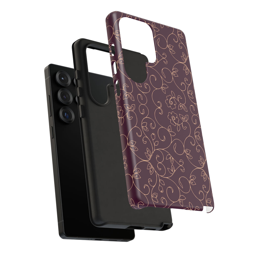 Elegant Floral Phone Case | Durable Mobile Cover, Gift for Her, Floral Design, Stylish Accessory, Phone Protection