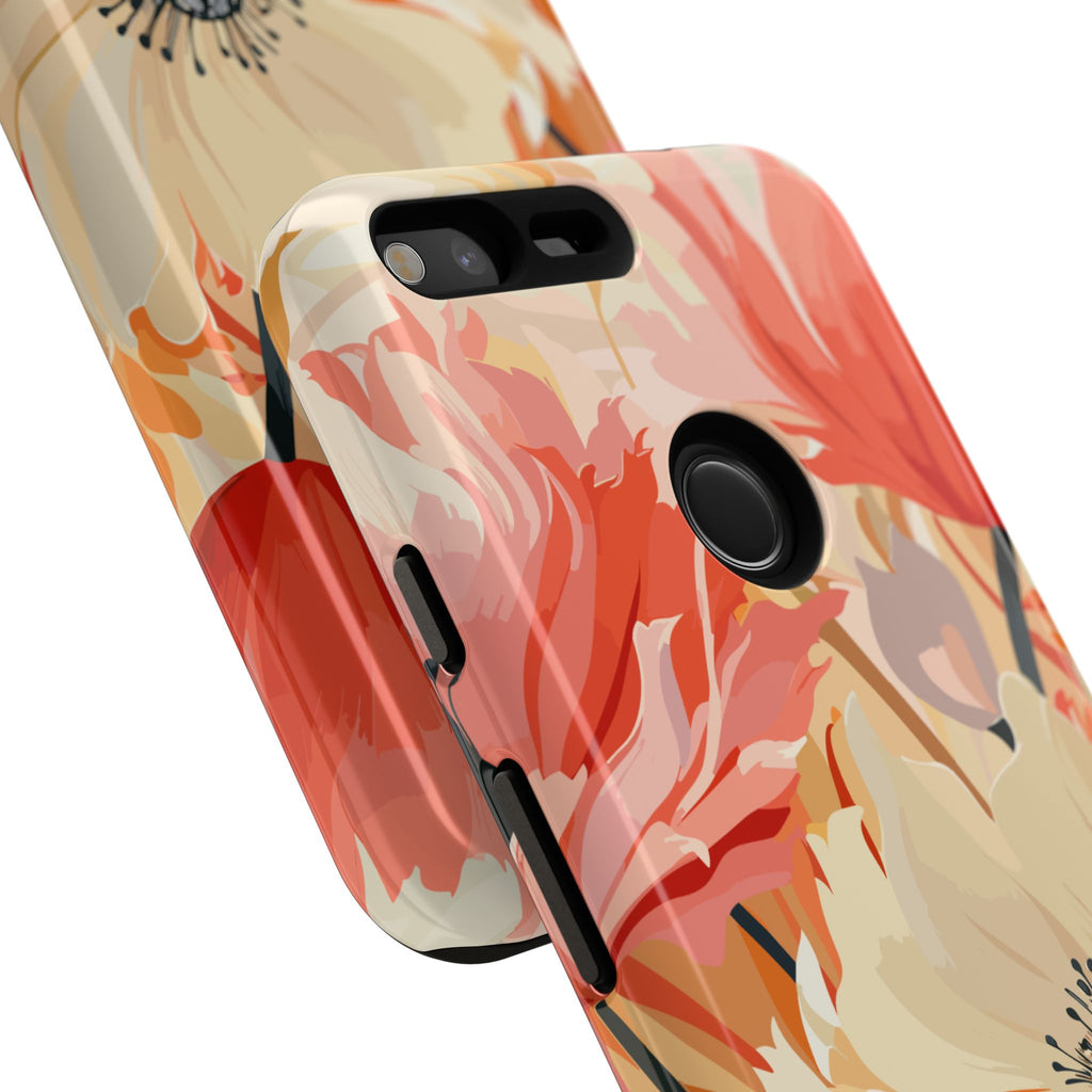 Floral Phone Case, Tough Protective Cover for Floral Lovers, Perfect Gift for Friends, Spring Celebration, Art Lovers Gift